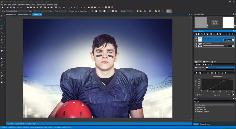 واجهة برنامج Photo Pos Pro لتعديل الصور