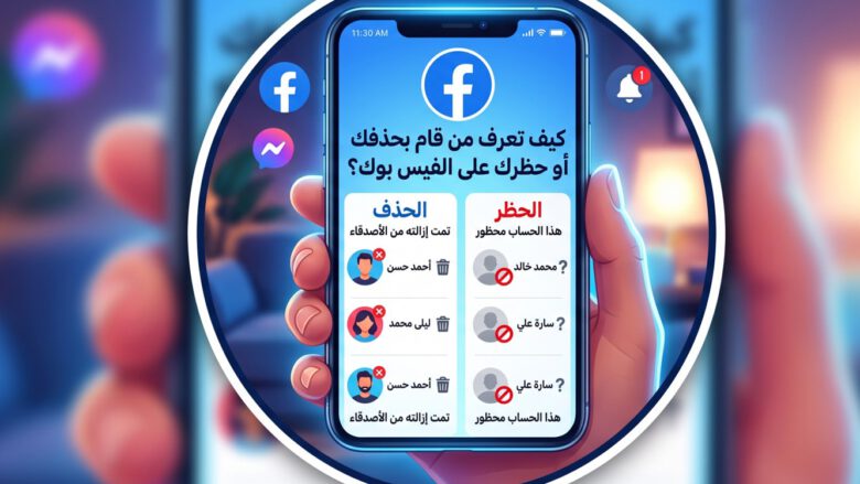 كيف تعرف من قام بحذفك أو حظرك على الفيس بوك