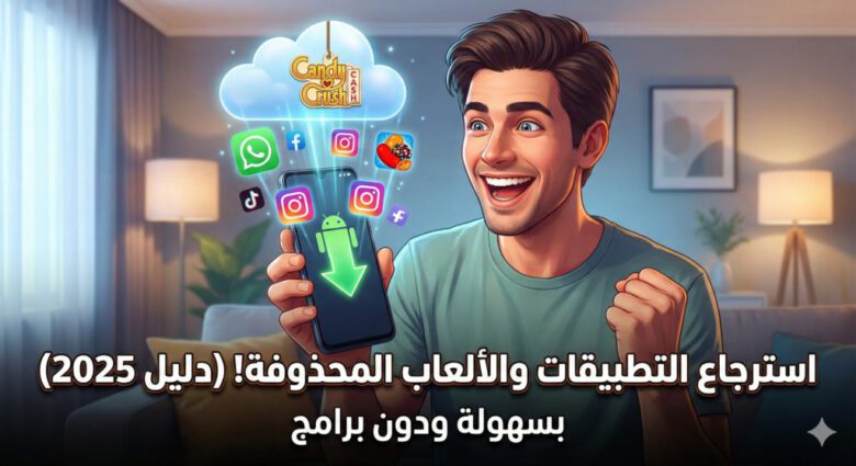 كيفية استرجاع تطبيقات أندرويد المحذوفة (2025) 1 كيفية استرجاع تطبيقات أندرويد المحذوفة