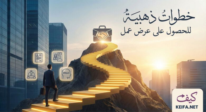 10 خطوات ذهبية للحصول على وظيفة 1 خطوات ذهبية للحصول على عرض عمل
