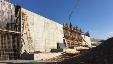 أنواع الجدران الاستنادية وأنظمتها واستخداماتها 3 الجدار الاستنادي المسلح