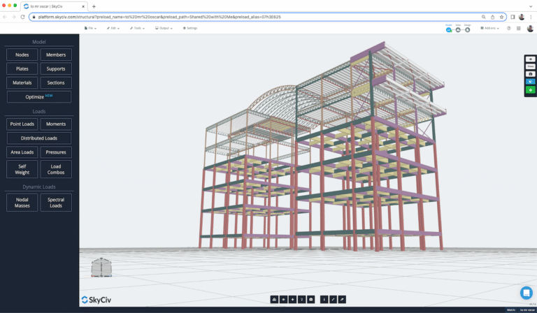 SkyCiv Structural 3D — أفضل برامج للهندسة الإنشائية وتحليل الهياكل الخرسانية