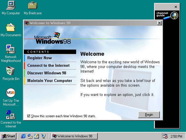 ويندوز الإصدار السادس 1998 (Windows 98)