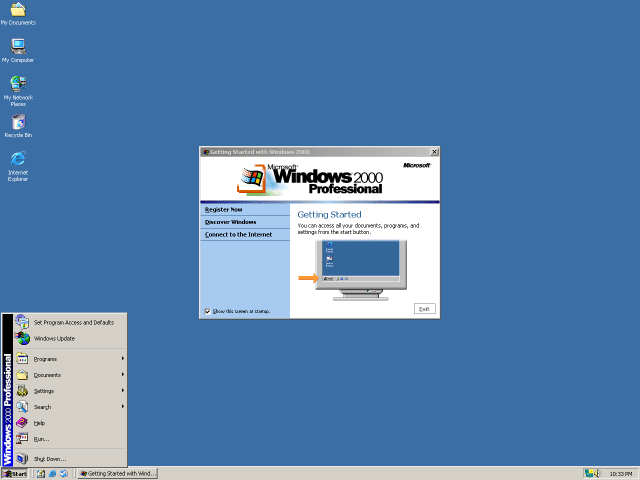 ويندوز الإصدار الثامن 2000 (Windows 2000)