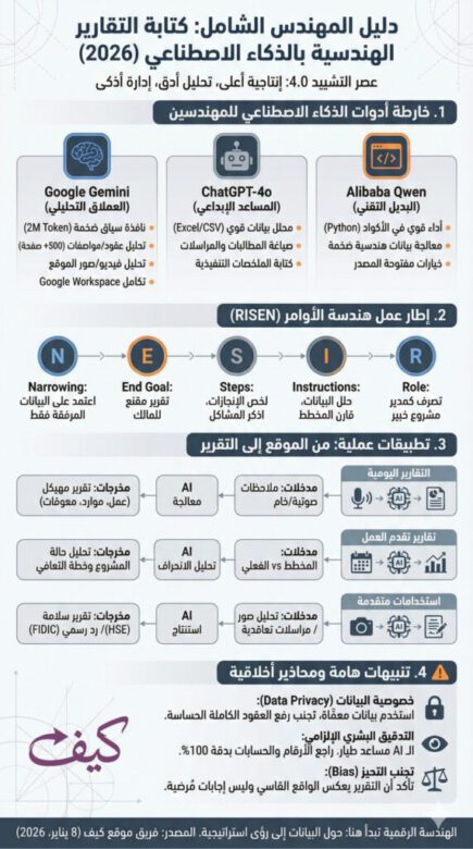 كتابة التقارير الهندسية بالذكاء الاصطناعي (2026)