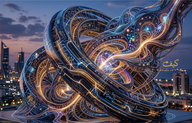 صورة تخيلية لتصميم معقد يمكن عمله باستخدام الذكاء الاصطناعي
