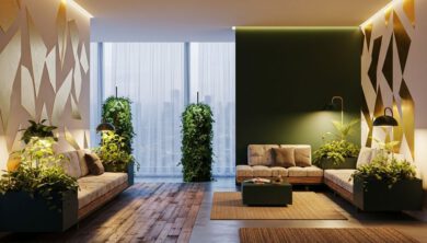 10 أفكار مبتكرة لتصميم ديكورات المنازل 2027 2 ديكور منزل عصري لعام 2027 يجمع بين الاستدامة والتكنولوجيا