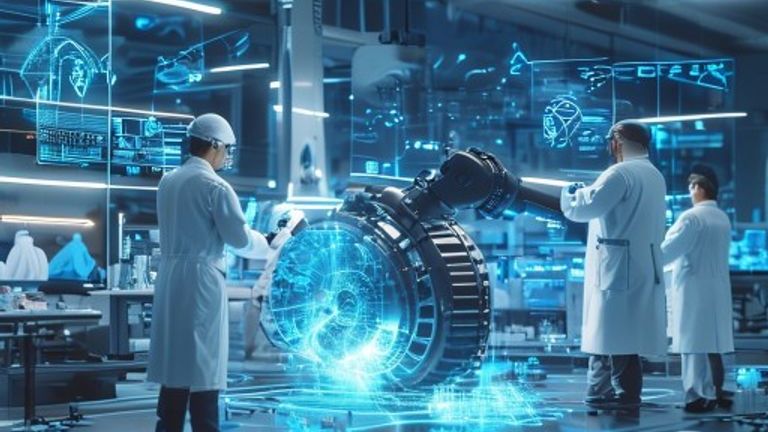 دليل الهندسة العكسية في إدارة المشاريع الهندسية 1 مهندسون يستخدمون المسح ثلاثي الأبعاد في الهندسة العكسية لتطوير مشروع هندسي