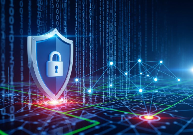 رمز درع رقمي يمثل أمان الموقع وتأثيره على الأداء