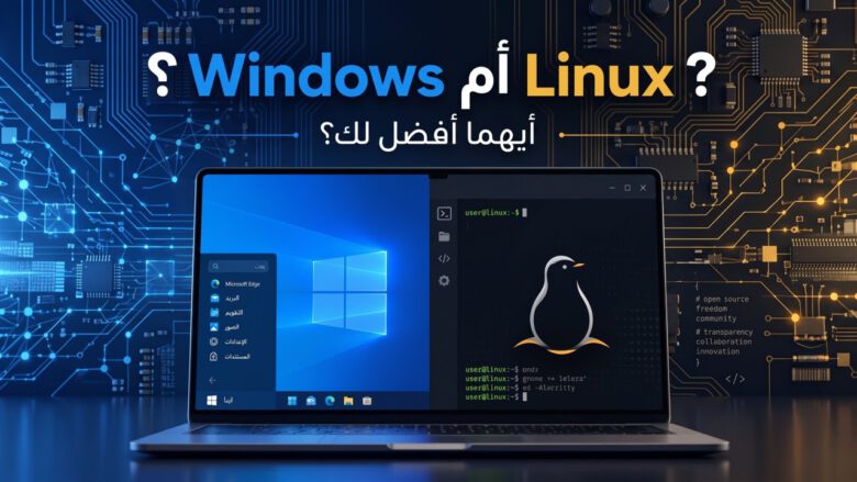 Windows أم Linux؟ مقارنة شاملة وأيهما أفضل لك 1 مقارنة بين Windows وLinux وأيهما أفضل للمستخدم