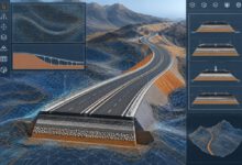 كيفية استخراج Surface من Corridor في Civil 3D باحتراف 4 نموذج طريق ثلاثي الأبعاد يوضح استخراج سطح TIN من Corridor في Civil 3D
