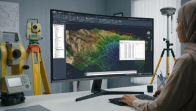 استيراد بيانات نقاط مساحية من جدول Excel إلى نموذج Civil 3D