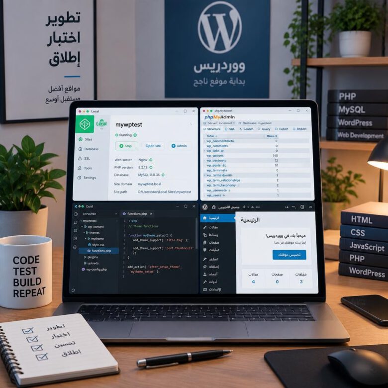 بيئة تثبيت ووردبريس محلياً على الكمبيوتر للتجربة والتطوير