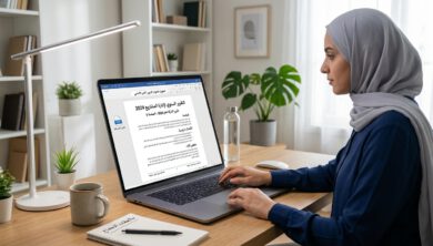مستند عربي منسق على الحاسوب يوضح أدوات الإنتاجية في برنامج Word