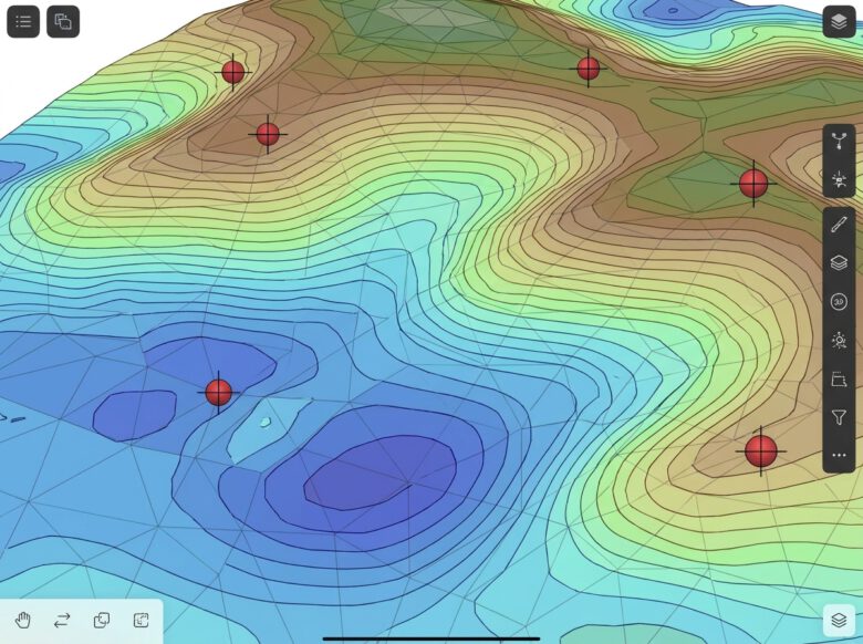 شبكة مثلثات TIN وخطوط كنتور لسطح أرض طبيعي - كيفية تعديل مناسيب Surface في Civil 3D.