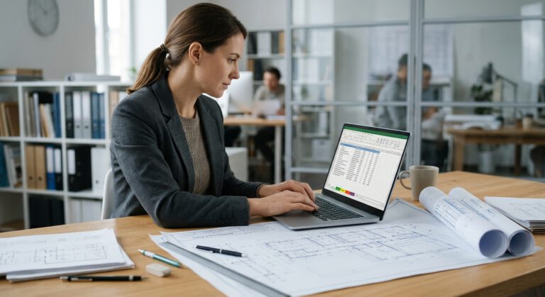 تنظيم أوراق Excel ومخططات المشروع قبل بدء حصر الكميات - حصر الكميات من المخططات باستخدام Excel.