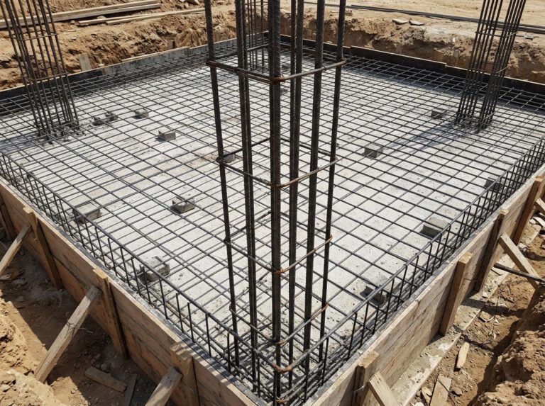 تنفيذ حديد تسليح الأساسات الخرسانية واستخدام البسكوت الخرساني - تنفيذ العناصر الخرسانية المسلحة